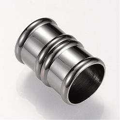Черный Цвет Металла Латунные магнитные застежки с клеевыми концами, колонка, металлический черный , 20x14x14 мм, половину отверстия: 12 мм