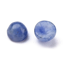 Punto Piedra Azul Cabujones de jaspe de punto azul natural, semicírculo, 4x2~4 mm