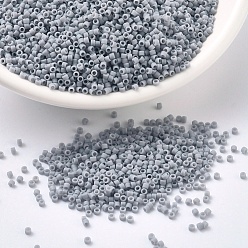 (DB1589) Matte Opaque Ghost Gray MIYUKI Delica Beads, Cylinder, Japanese Seed Beads, 11/0, (DB1589) Matte Opaque Ghost Gray, 1.3x1.6mm, Hole: 0.8mm, about 2000pcs/bottle, 10g/bottle
