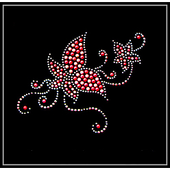 Сиамский Исправление аппликаций из страз в форме цветка, аксессуары для костюма, Сиам, 120x140 мм