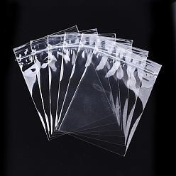 Clear Polypropylene Zip Lock Bags, Top Seal, Resealable Bags, Self Seal Bag, Rectangle, Clear, 15x10.2cm, Unilateral Thickness: 2 Mil(0.05mm), Inner Measure: 13x10.2cm