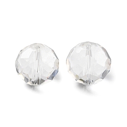 Clair Verre imitation perles de cristal autrichien, facette, ronde, clair, 11.5mm, Trou: 1.4mm