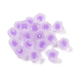 Medium Orchid Rubberized Style Transparent Acrylic Beads, Two Tone, Bead in Bead Style, Star, Medium Orchid, 17x17.5x14mm, Hole: 2.7mm