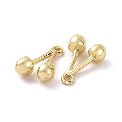 Light Gold Alloy Pendants, Cherry Charm, Light Gold, 18.5x13x6mm, Hole: 2mm