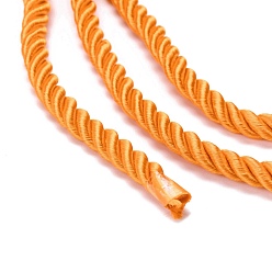 Orange Polyester cordon, cordon torsadé, orange, 5mm, environ 97~100 m / paquet