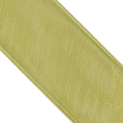 Green Polyester Organza Ribbon, Green, 1/2 inch(13mm), 200yards/roll(182.88m/roll)