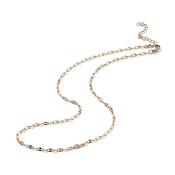 Oro Chapado en iones (ip) 304 collar de cadena de acero inoxidable para hombres y mujeres, dorado, 17.52 pulgada (44.5 cm)
