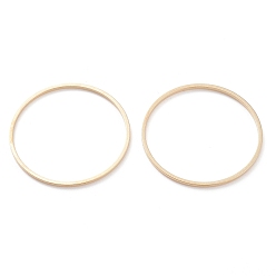 Real 24K Gold Plated Brass Linking Rings, Long-Lasting Plated, Round Ring, Real 24K Gold Plated, 30x1mm, Inner Diameter: 28mm