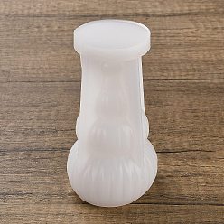 Blanco Molde de vela perfumada de silicona diy para árbol de navidad, estilo origami, blanco, 109x61 mm, diámetro interior: 41 mm