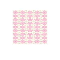 Pink Sticky Notes, School Supplies, Christmas Theme, Square with Rhombus Pattern, Pink, 80x80mm, 50 sheets/book