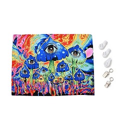 Eye UV Reactive Blacklight Tapestry, Polyester Decorative Wall Tapestry, for Home Decoration, Rectangle, Eye Pattern, 950x750x0.5mm