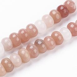 Pink Aventurine Natural Pink Aventurine Beads Strands, Rondelle, 6.5x4mm, Hole: 1mm, about 91pcs/strand, 15.3 inch~15.5 inch(39~39.5cm)