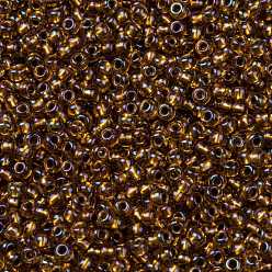 (1853) Transparent AB Honey Comb Toho perles de rocaille rondes, perles de rocaille japonais, (1853) nid d'abeille transparent ab, 11/0, 2.2mm, Trou: 0.8mm, environ5555 pcs / 50 g