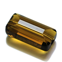 Olive Imitation Austrian Crystal Beads, Grade AAA, Faceted, Rectangle, Olive, 10x15.5x7mm, Hole: 0.9~1mm