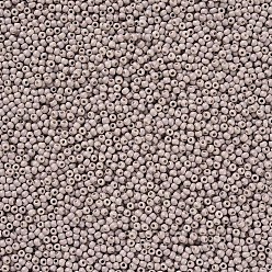 BrumosaRosa 11/0 calificar unas cuentas redondas de semillas de vidrio, pintura para hornear, rosa brumosa, 2.3x1.5 mm, agujero: 1 mm, sobre 48500 unidades / libra