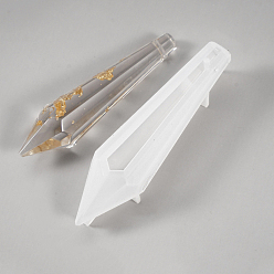 Bullet Moldes de silicona para colgantes de radiestesia diy, moldes de resina, bala, 85x20x20 mm