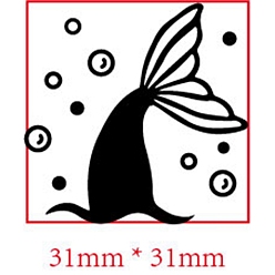 Русалка Пластиковые штампы, поставки форм для мыла своими руками, квадратный, русалка, 31x26 мм