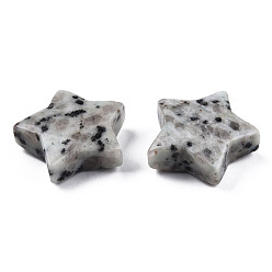 Jaspe Sésame Pierres d'inquiétude en forme d'étoile d'agate de jaspe de sésame naturel, pierre de poche pour l'équilibrage de la méditation de sorcellerie, 30x31x10mm
