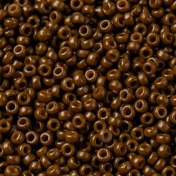 (RR4492) Duracoat Dyed Opaque Cognac MIYUKI Round Rocailles Beads, Japanese Seed Beads, (RR4492) Duracoat Dyed Opaque Cognac, 15/0, 1.5mm, Hole: 0.7mm, about 27777pcs/50g