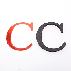 Letter C Sticker mural miroir acrylique creatcabin, avec mousse eva, alphabet, letter.c, mousse: 100x90x10.5 mm, 100x90x1mm