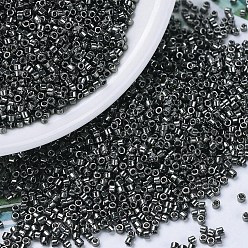(DB0452) Galvanisé Foncé Gris Perles miyuki delica, cylindre, perles de rocaille japonais, 11/0, (db 0452) gris foncé galvanisé, 1.3x1.6mm, trou: 0.8 mm, environ 20000 PCs / sachet , 100 g / sac