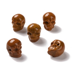 Mookaita Cuentas de mookaita natural, halloween cráneo, 11~11.5x8.5~9x11~11.5 mm, agujero: 0.9~1 mm