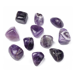 Amethyst Natural Amethyst Beads, Healing Stones, for Energy Balancing Meditation Therapy, Tumbled Stone, Vase Filler Gems, No Hole/Undrilled, Nuggets, 20~35x13~23x8~22mm