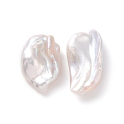 Blanc Antique Perles de perles keshi naturelles, perle de culture d'eau douce, pas de trous / non percés, nuggets, blanc antique, 10~11.5x7~8x5~6mm
