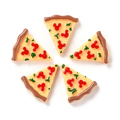 Moccasin Resin Decoden Cabochons, Imitation Food, Pizza, Moccasin, 25.5x22x7mm