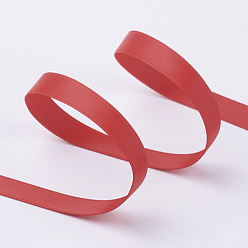 Red Double Face Matte Satin Ribbon, Polyester Ribbon, Christmas Ribbon, Red, (1/4 inch)6mm, 100yards/roll(91.44m/roll)