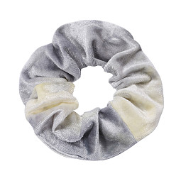 Silver Tie Dye Cloth Elastic Hair Accessories, for Girls or Women, Scrunchie/Scrunchy Hair Ties, Silver, 160mm