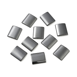 Non-magnetic Hematite Synthetic Non-magnetic Hematite Cabochons, Rectangle, 18x15x3mm