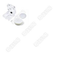 Белый Прозрачные пластиковые коробки для колец chgcraft, с губкой, коробка ювелирных изделий, квадратный, белые, 4.55x4.55x4.2 см