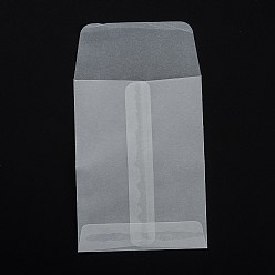 Claro Bolsas de papel de pergamino translúcidas rectangulares, para bolsas de regalo y bolsas de compras, Claro, 125 mm, bolsa: 95x70x0.4 mm