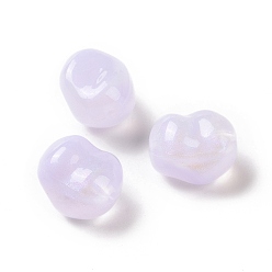 Lilas Perles acryliques opaques, perles de paillettes, torsion tour, lilas, 16x13.5x11mm, Trou: 1.8mm, environ333 pcs / 500 g