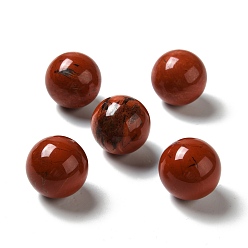 Jaspe Rouge Perles naturelles jaspe rouge, pas de trous / non percés, ronde, 25~25.5mm