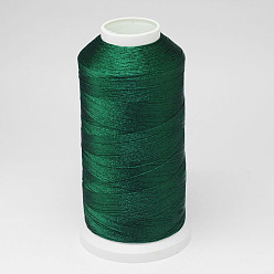 Vert Foncé Fil de nylon, pour la fabrication de glands, vert foncé, 0.3mm, environ 1093.61 yards (1000m)/rouleau