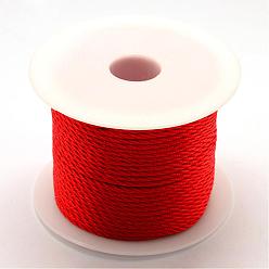 Roja Hilo de nylon, rojo, 3.0 mm, aproximadamente 27.34 yardas (25 m) / rollo