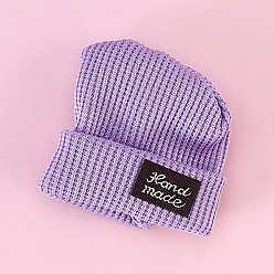 Средний Фиолетовый Шапка для куклы ручной работы из шерстяной ткани, принадлежности для изготовления кукол, средне фиолетовый, 50x50 мм
