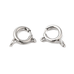 Stainless Steel Color 304 Stainless Steel Spring Ring Clasps, Ring, 9x11.5x4mm, Hole: 2.5mm