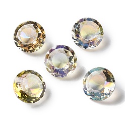 Mocasín Cabujones de diamantes de imitación de vidrio transparente, facetados, señaló hacia atrás, diamante, mocasín, 10x7 mm