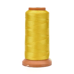 Gold Polyester Threads, for Jewelry Making, Gold, 0.12mm, about 1640.41 yards(1500m)/roll
