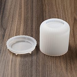 Белый Формы для крышек ящиков для хранения колонок силиконовые формы, для коробки конфет контейнера ювелирных изделий diy, белые, 76x76.8 мм