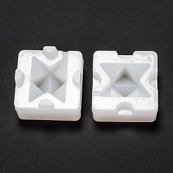 White DIY Decoration Silicone Molds, Resin Casting Molds, Clay Craft Mold Tools, Merkaba Star, White, 33x35x35mm