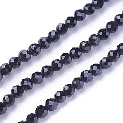 Spinelle Brins de perles spinelles naturelles, facette, ronde, 3~3.5mm, Trou: 0.5mm, Environ 115~130 pcs/chapelet, 14.5~16.1 pouce (37~41 cm)