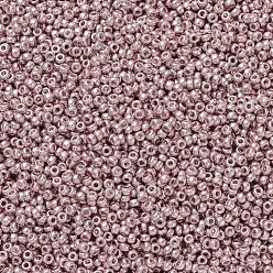 (RR1086) Fard à Joues Galvanisé Perles rocailles miyuki rondes, perles de rocaille japonais, (rr 1086) blush galvanisé, 11/0, 2x1.3mm, trou: 0.8 mm, sur 1100 pcs / bouteille, 10 g / bouteille