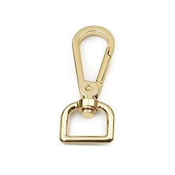 Light Gold Zinc Alloy Swivel Clasps, Swivel Snap Hook, for Purse Making, Light Gold, 5.9x2.3cm, Hole: 16x9mm