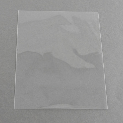 Clear OPP Cellophane Bags, Rectangle, Clear, 12x10cm, Unilateral Thickness: 0.035mm