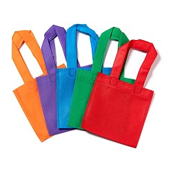 Color mezclado Bolsas ecológicas reutilizables, bolsas de compras de tela no tejida, color mezclado, 28x15.5 cm