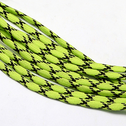 Jaune Vert 7 âmes intérieures cordes en polyester et spandex, pour la fabrication de bracelets en corde, jaune vert, 4mm, environ 109.36 yards (100m)/paquet, 420~500g / bundle